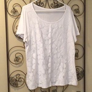 Lane Bryant Top Lace Front Tee 18/20